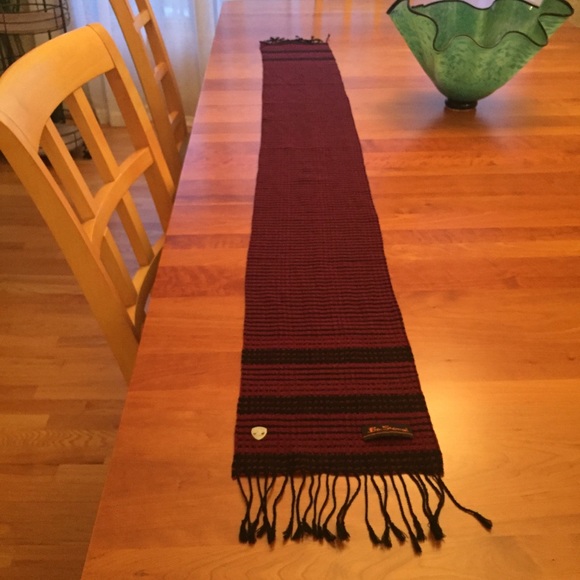 BEN SHERMAN Loom Woven Window Pane Scarf - Picture 5 of 7